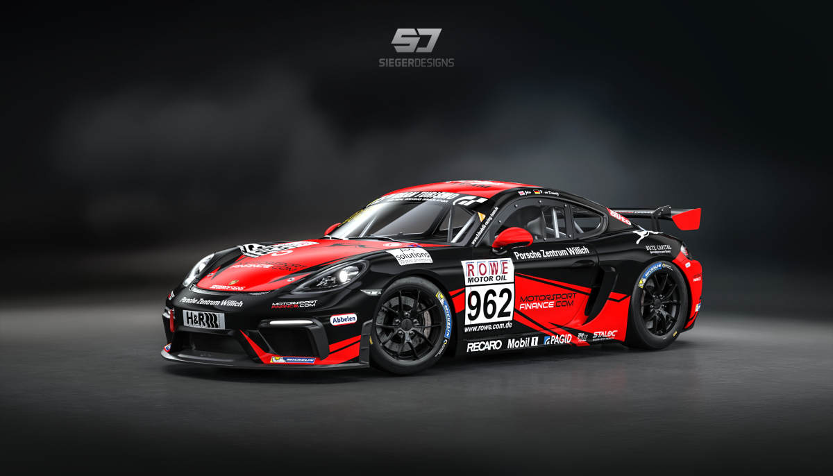 The race car - Porsche Cayman GT4 #962